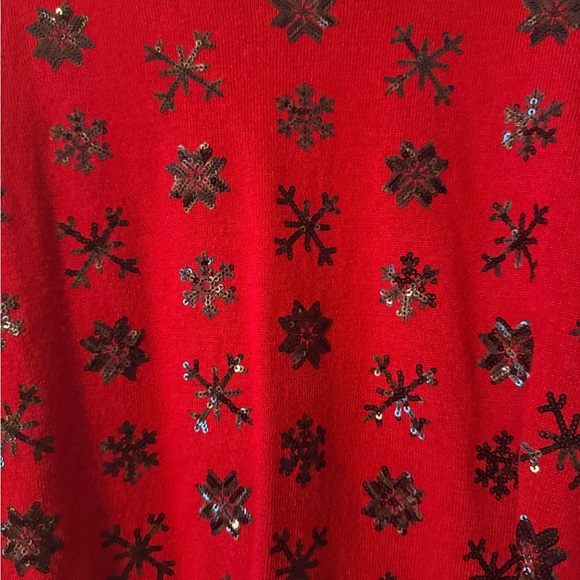Red Snowflake Sweater - Picture 3 of 5